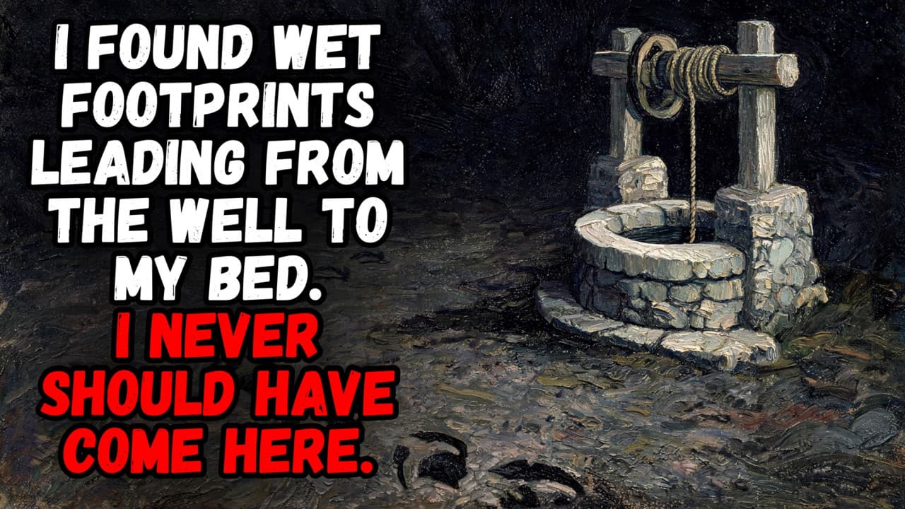 Still from I Found Wet Footprints Leading From the Well to My Bed. I Never Should Have Come Here.