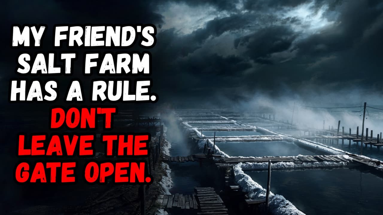 Still from My Friend's Salt Farm Has a Rule. DON'T Leave the GATE Open.