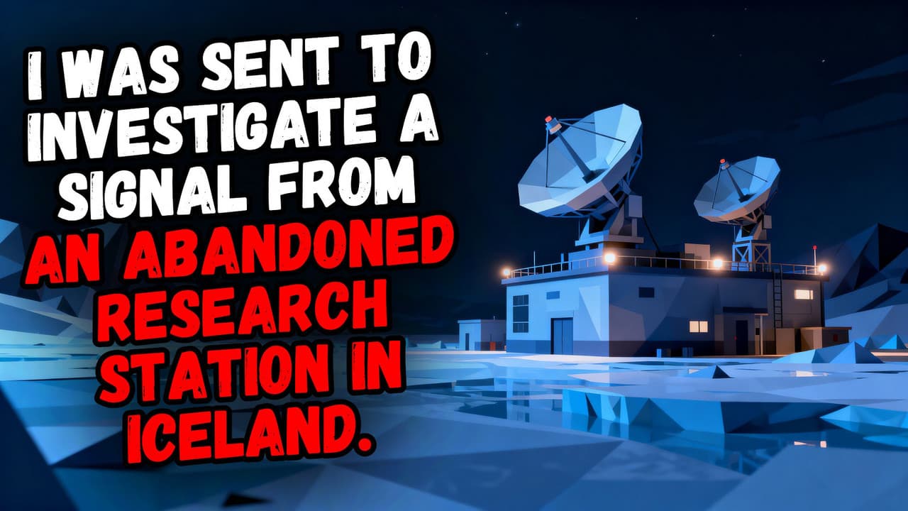 Still from I Was Sent to Investigate a Signal From an Abandoned Research Station in Iceland.