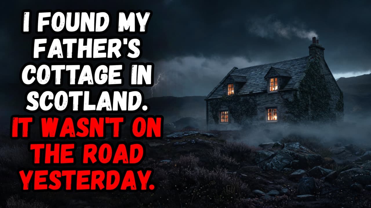 Still from I Found My Father's Cottage in Scotland. It Wasn't On The Road Yesterday.