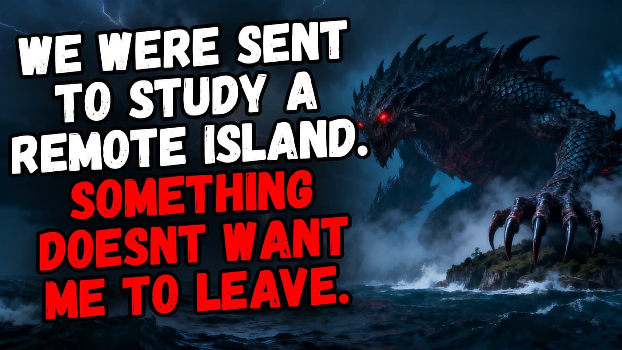 Still from We Were Sent to Study a Remote Island. Something Doesnt Want Me to Leave.