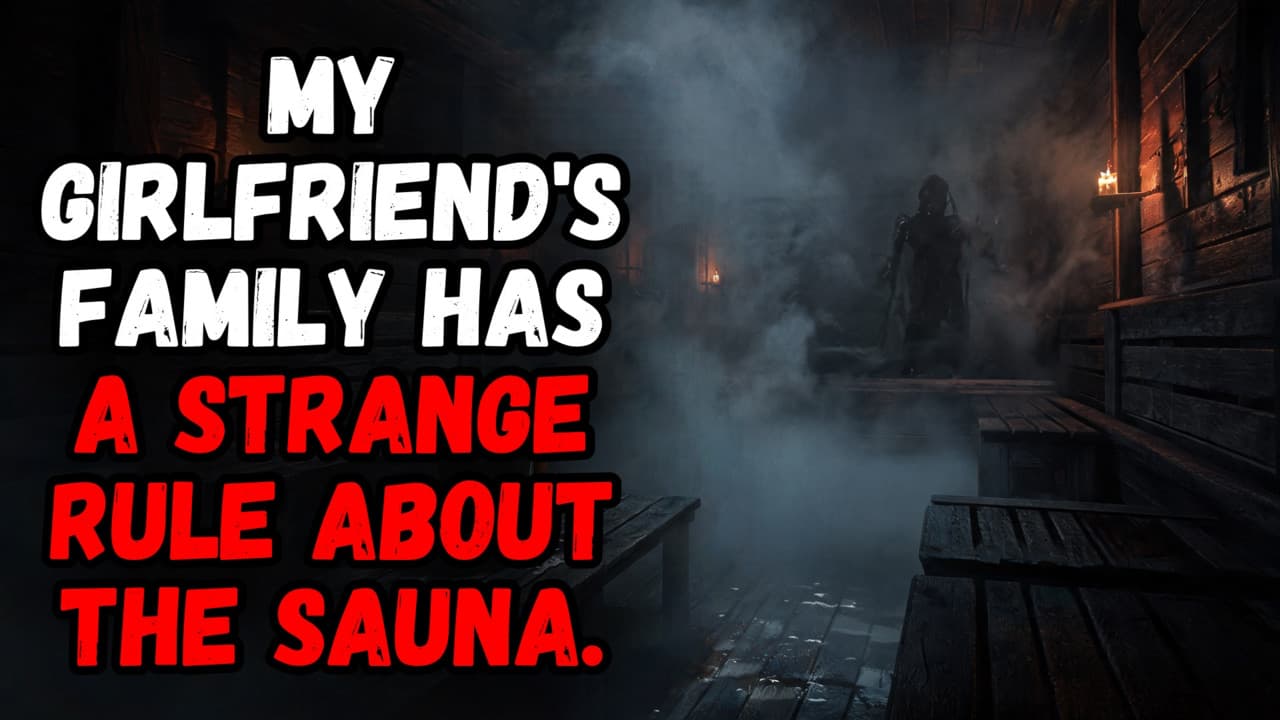 Still from My Girlfriend's Family Has a Strange RULE About the Sauna.