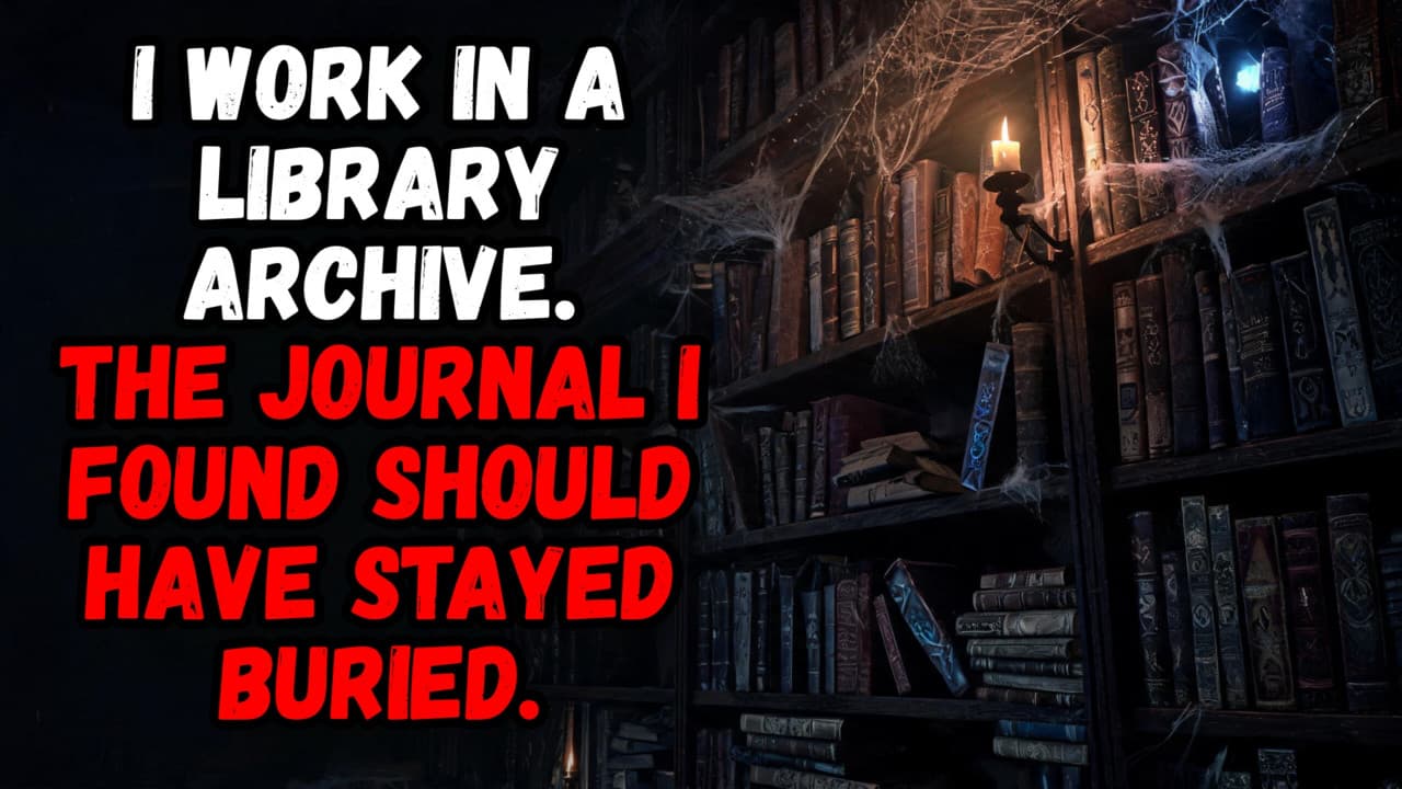 Still from I Work In A LIBRARY Archive. The Journal I Found Should Have Stayed Buried.