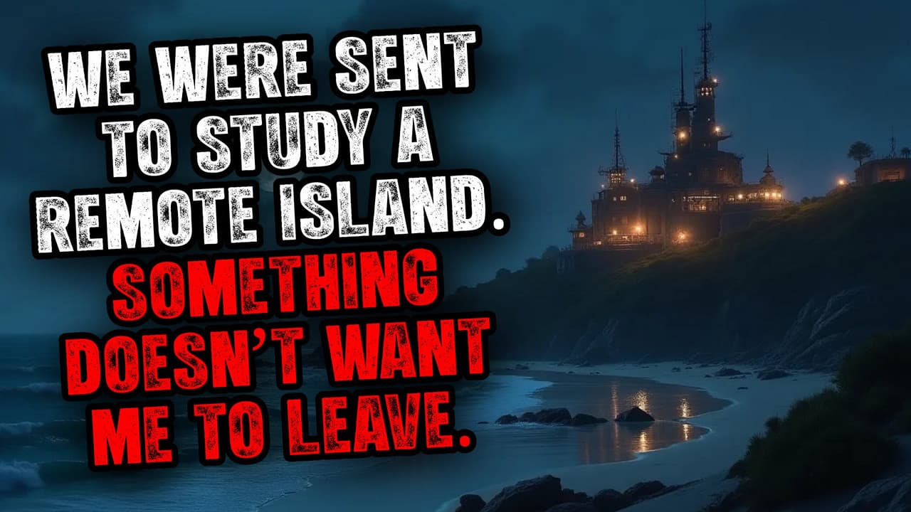 Still from We Were Sent to Study a Remote Island. Something Doesnt Want Me to Leave.