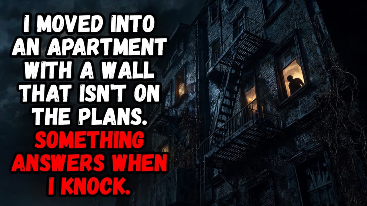 Still from I Moved Into an Apartment With a Wall That Isn't on the Plans. Something Answers When I Knock.