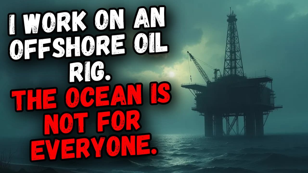 Still from I Work on an Offshore Oil Rig. The Ocean is Not For Everyone.