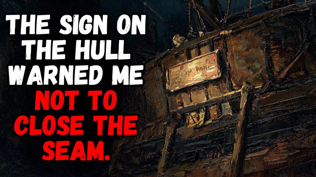Still from The Sign On The Hull Warned Me Not To Close The Seam.