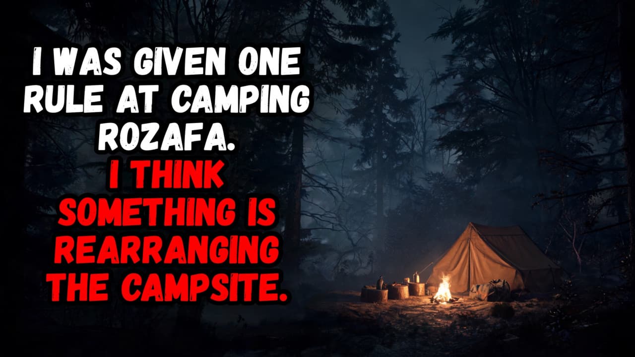 Still from I Was Given ONE RULE at Camping Rozafa. I Think Something Is Rearranging the Campsite.