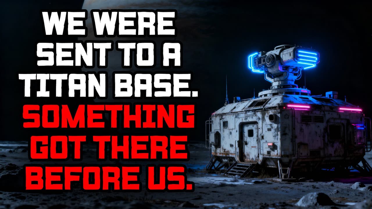 Still from We Were Sent to a Titan Base. Something Got There Before Us.